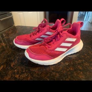 Youth size 2 Magenta & White Adidas Altarun shoes
